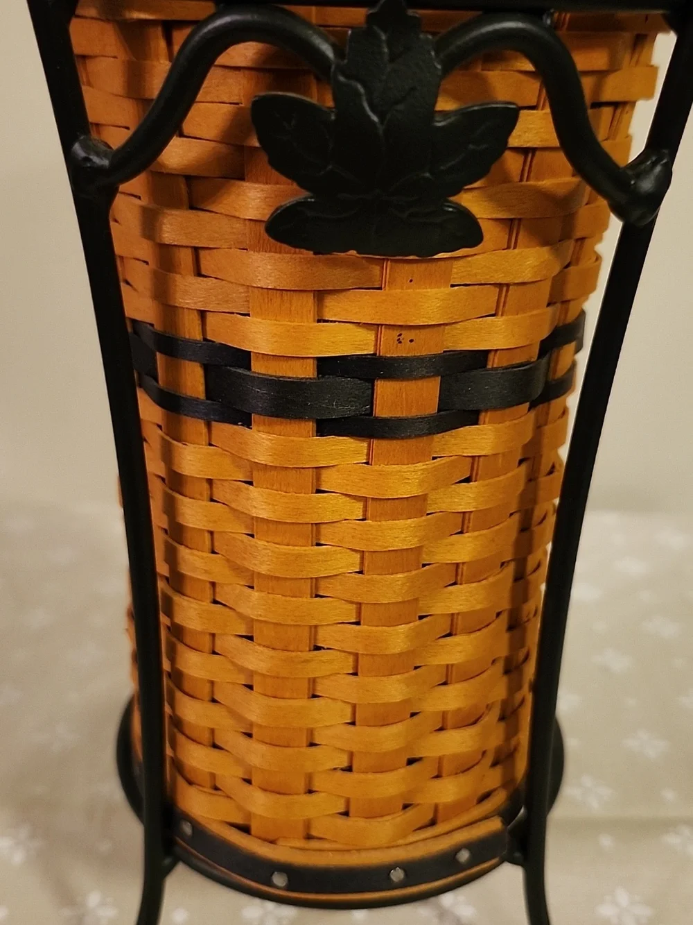 Longaberger Collectors Club JW Miniature Umbrella Basket With Stand